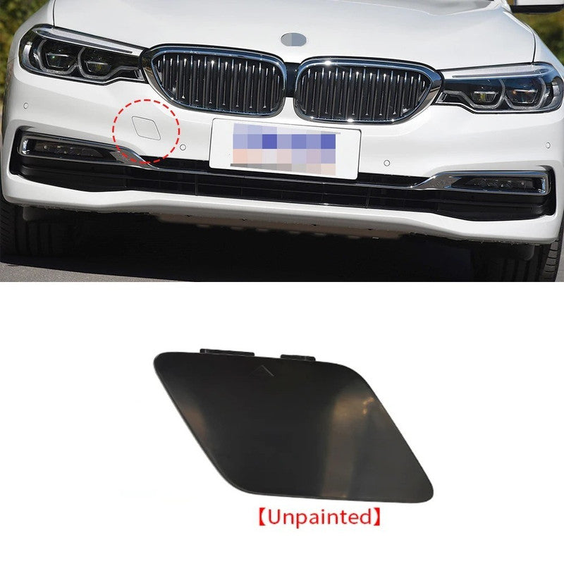 Car Craft Compatible With Bmw 5 Series G30 2017-2020 Front Bumper Tow Hook Towing Tochan Trailer Cover 51117427448 51117436418 Unpainted - CAR CRAFT INDIA