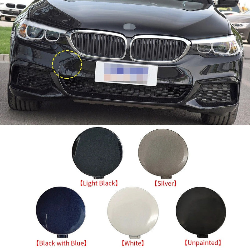 Car Craft Compatible With Bmw 5 Series G30 2017-2020 M Sport Front Bumper Tow Hook Towing Tochan Trailer Cover 51118070310 51118068068 Unpainted - CAR CRAFT INDIA