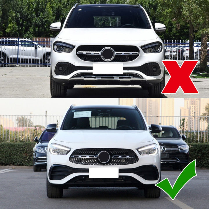 Car Craft Compatible With Mercedes Benz Gla H247 2020-2025 Amg Rear Bumper Lip Skirt Splitter Diffuser
