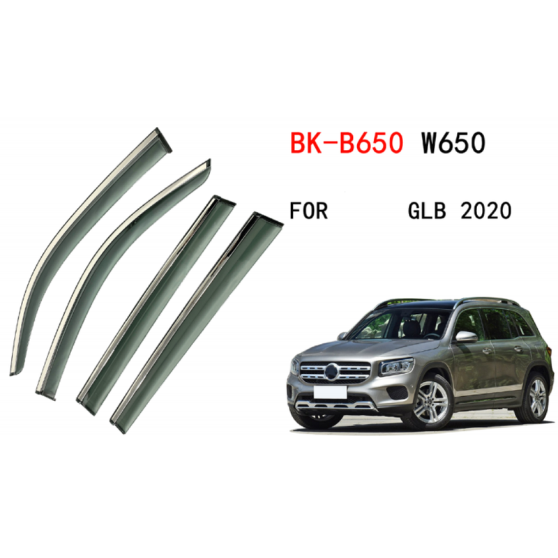 Car Craft Compatible With Mercedes Glb1 H247 W247 Eqb 2020 Rain Shine Side Window Wind Deflectors Rain Sun Guard Door Visor Doorvisor Deflector Visor Shades Ventvisor Strip CC-7732 - CAR CRAFT INDIA