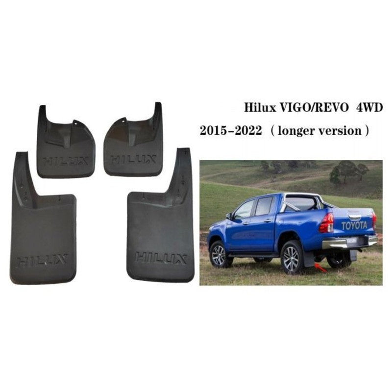 Car Craft Compatible With Toyota Hilux Revo Vego 2015-2022 Long Car Tyre Mudflaps Mud Flap Mud Guard Fender Splash Guard To3025 CC-7332 - CAR CRAFT INDIA
