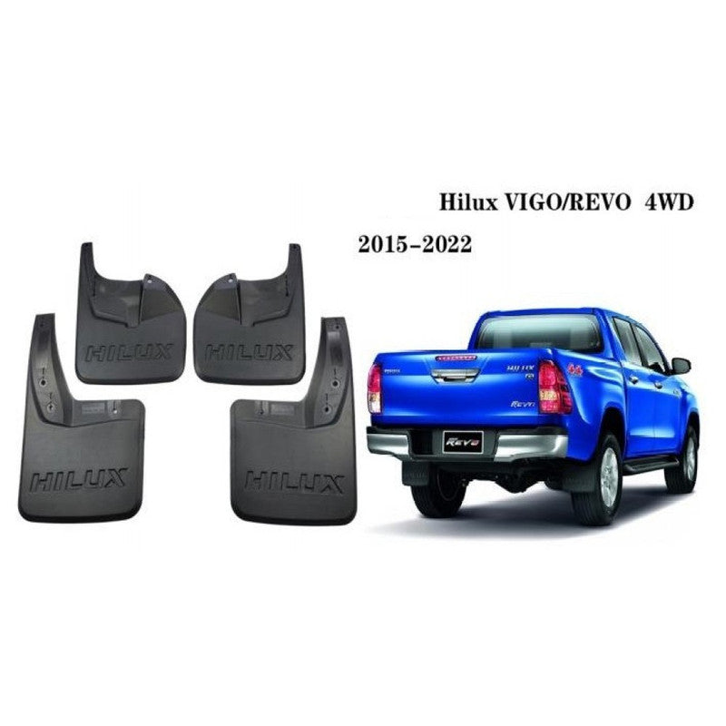 Car Craft Compatible With Toyota Hilux Revo Vego 2015-2022 Car Tyre Mudflaps Mud Flap Mud Guard Fender Splash Guard To3023 CC-7331 - CAR CRAFT INDIA