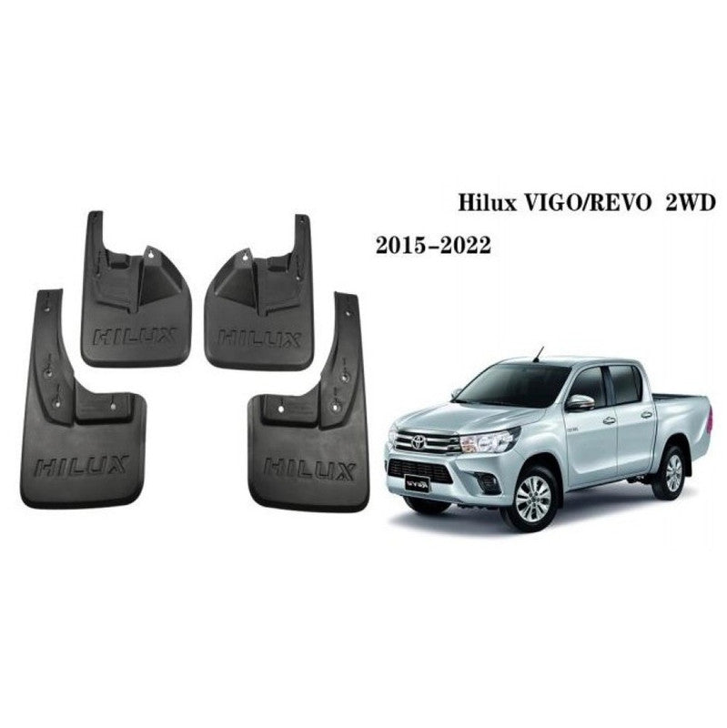 Car Craft Compatible With Toyota Hilux Revo 15-20 2wd Car Tyre Mudflaps Mud Flap Mud Guard Fender Splash Guard Ty-to3024 CC-7616 - CAR CRAFT INDIA