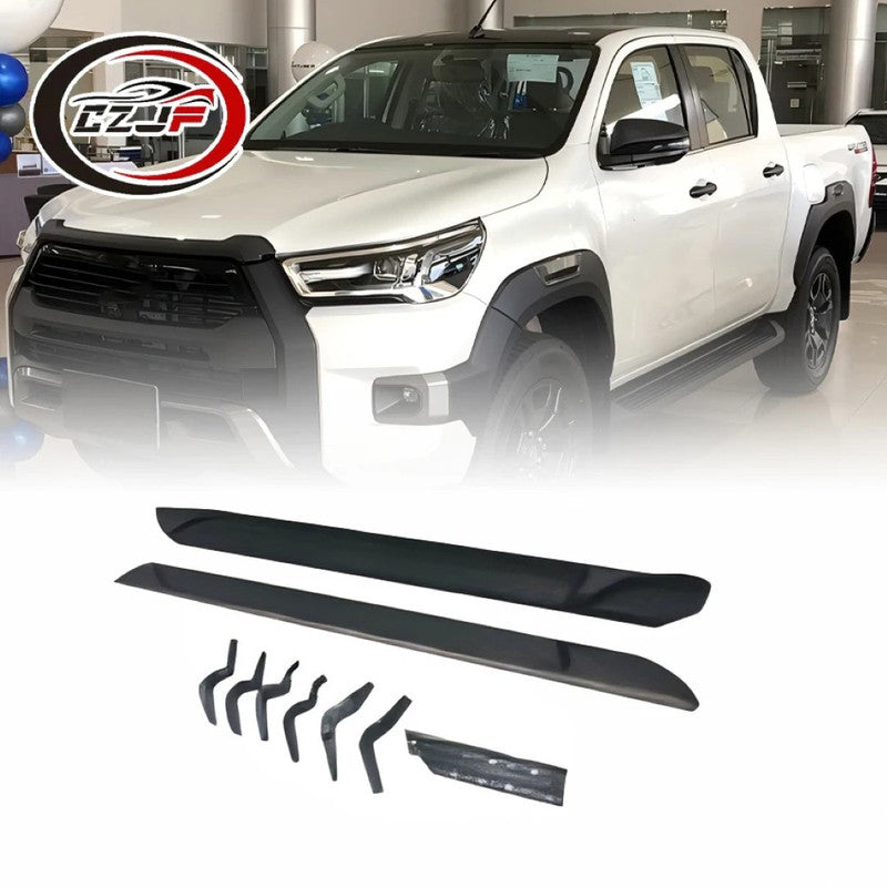 Car Craft Compatible With Toyota Hilux Revo Rocco 2021 Car Side Step Running Boards Steel Running Board Nerf Bar Ar-tyta-0116 Black CC-8564 - CAR CRAFT INDIA