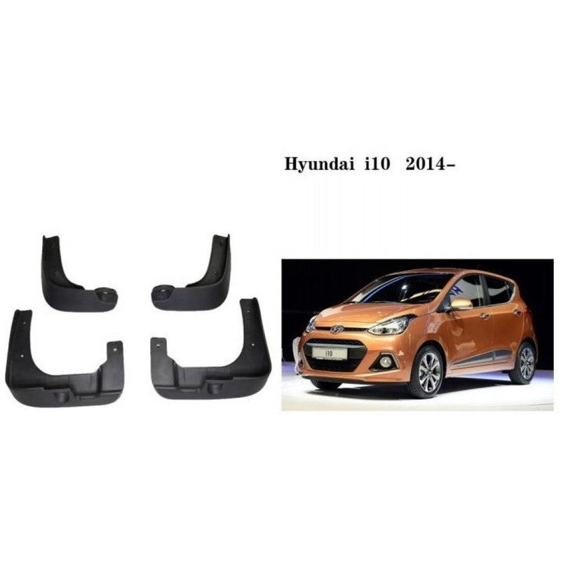 Car Craft Compatible With Hyundai I10 2014+ Car Tyre Mudflaps Mud Flap Mud Guard Fender Splash Guard Hy3001 CC-7574 - CAR CRAFT INDIA
