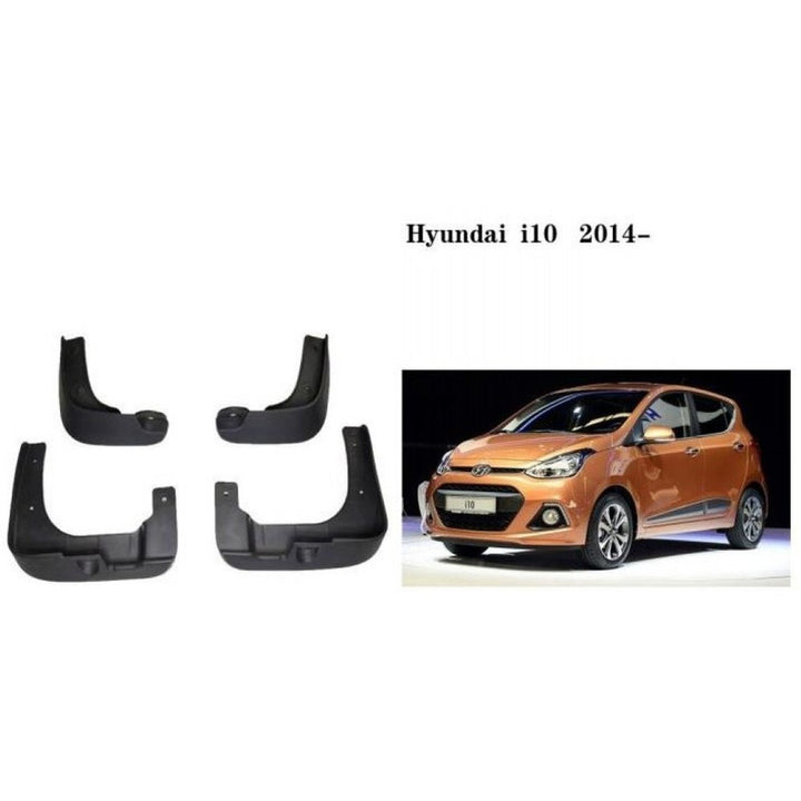 Car Craft Compatible With Hyundai I10 2014+ Car Tyre Mudflaps Mud Flap Mud Guard Fender Splash Guard Hy3001 CC-7574 - CAR CRAFT INDIA