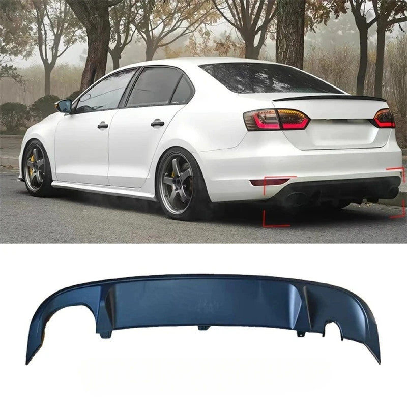 Car Craft Compatible With Vw Volkswagen Jetta Mk6 2012-2014 Upgrade Facelift Convert To Gli Line Rear Lip Diffuser Skirts Splitter