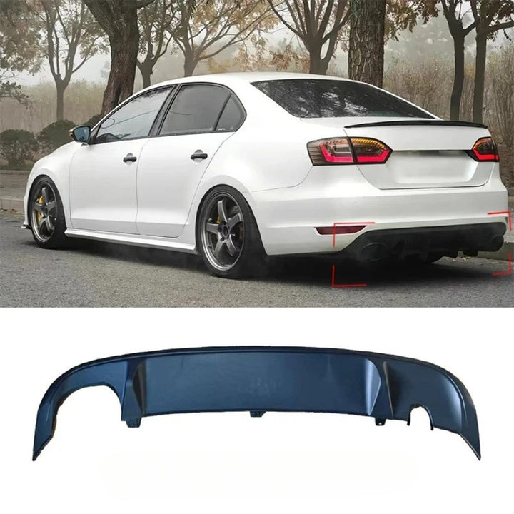 Car Craft Compatible With Vw Volkswagen Jetta Mk6 2012-2014 Upgrade Facelift Convert To Gli Line Rear Lip Diffuser Skirts Splitter