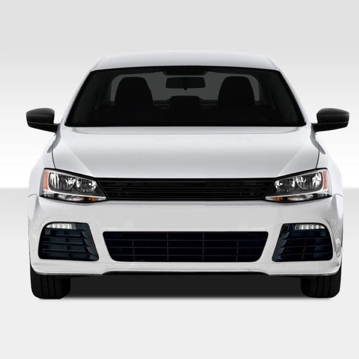 Car Craft Compatible With Vw Volkswagen Jetta Mk6 2012-2014 Upgrade Facelift Convert R Line Style Front Bumper Bodykit