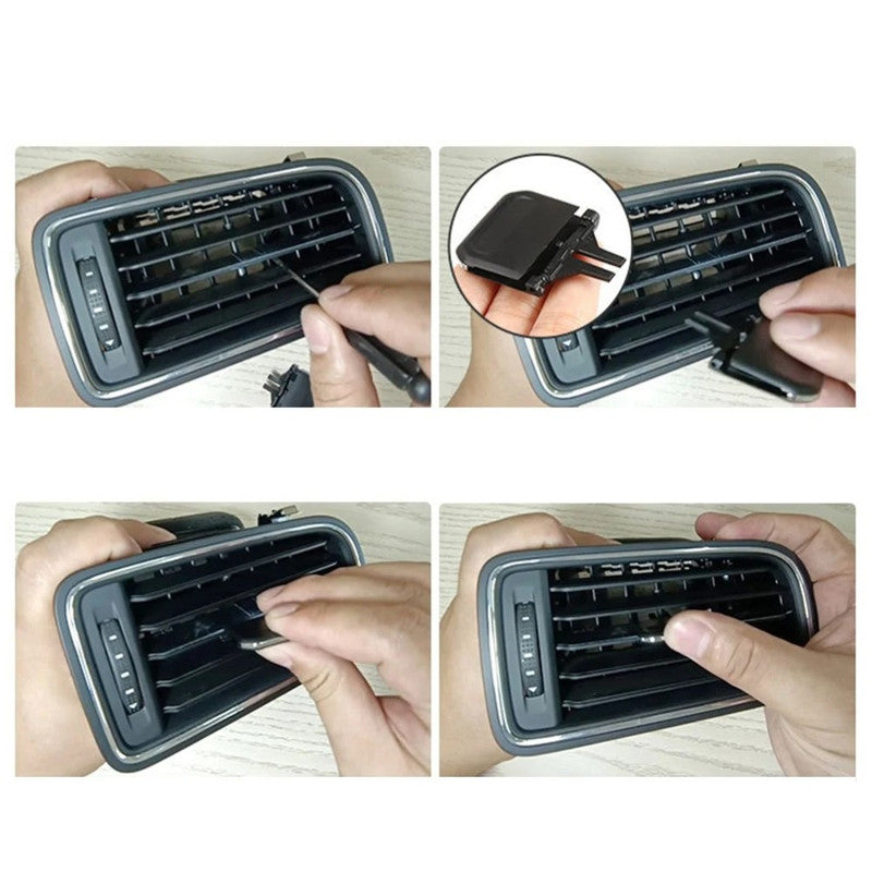 Car Craft Compatible With Vw Volkswagen Jetta Sagitar 2006-2011 Ac Air Vent Clip Slider Trim Knob 1kd819728-1 Front CC-7300 - CAR CRAFT INDIA