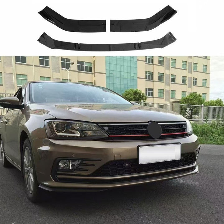 Car Craft Compatible With Vw Volkswagen Jetta Mk6 2015-2017 Upgrade Facelift Convert To Gli Style Front Bumper Lip Splitter Skirts