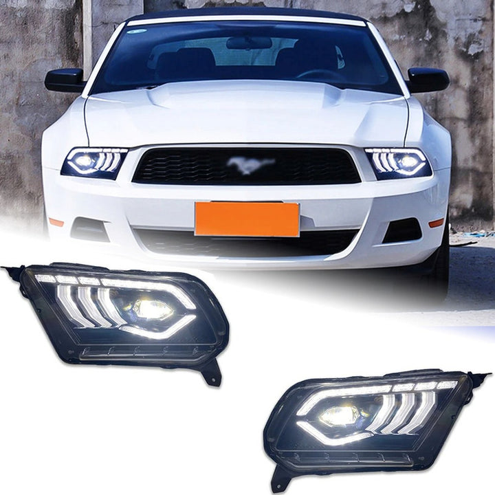 Car Craft Compatible With Ford Mustang Shalby 2013-2014 Car Front Upgraded Head Light Lamp Xenon Headlight Retrofit Upgrade Modified Led Drl Hid B