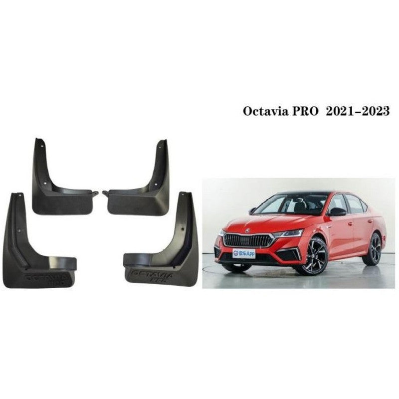 Car Craft Compatible With Skoda Octavia 2021-2023 Car Tyre Mudflaps Mud Flap Mud Guard Fender Splash Guard Ty-sk1013 CC-7633 - CAR CRAFT INDIA