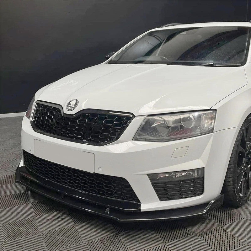 Car Craft Compatible With Skoda Octavia Iii 2013-2016 Rs Vrs Style Front Bumper Show Grill Honeycomb Style