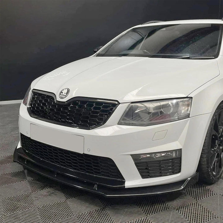 Car Craft Compatible With Skoda Octavia Iii 2013-2016 Rs Vrs Style Front Bumper Show Grill Honeycomb Style