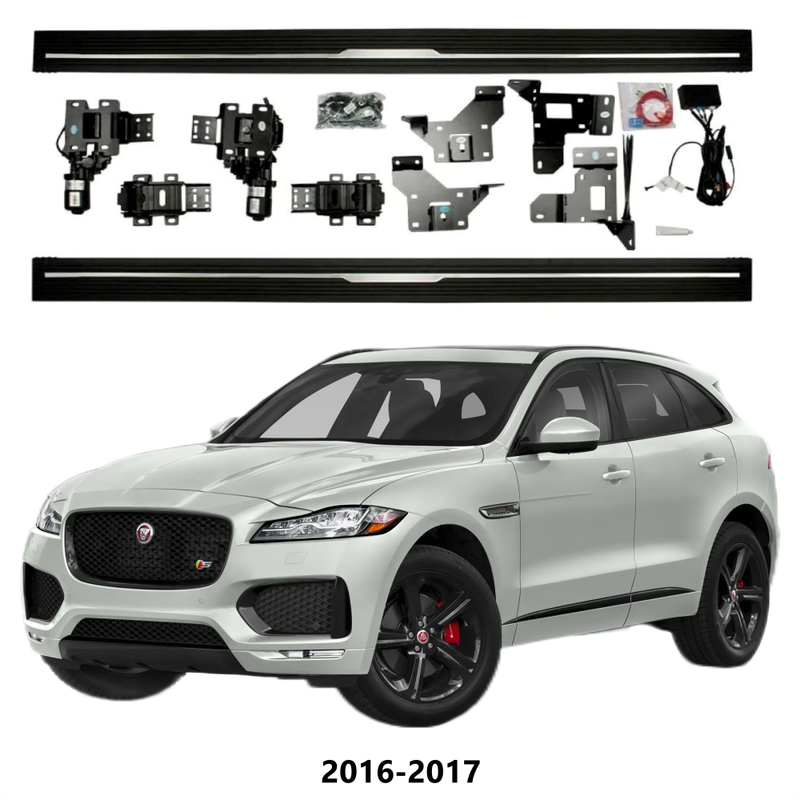 Car Craft Compatible With Jaguar F Pace 2016-2017 Automatic Deployable Electric Side Step Retractable Ladder Pedal Running Boards Side Step Ps-jg075