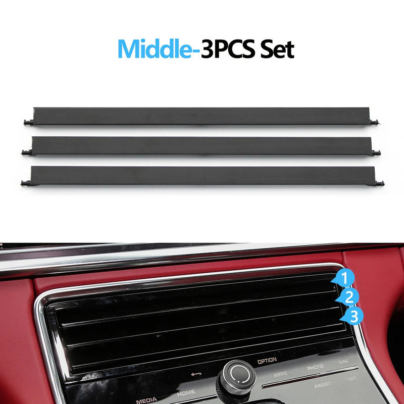 Car Craft Compatible With Porsche Panamera 971 2017-2022 Ac Air Vent Grill Adjustment Paddle Slider Clip Trim Repair Kit Centre Front 971819110e-q3