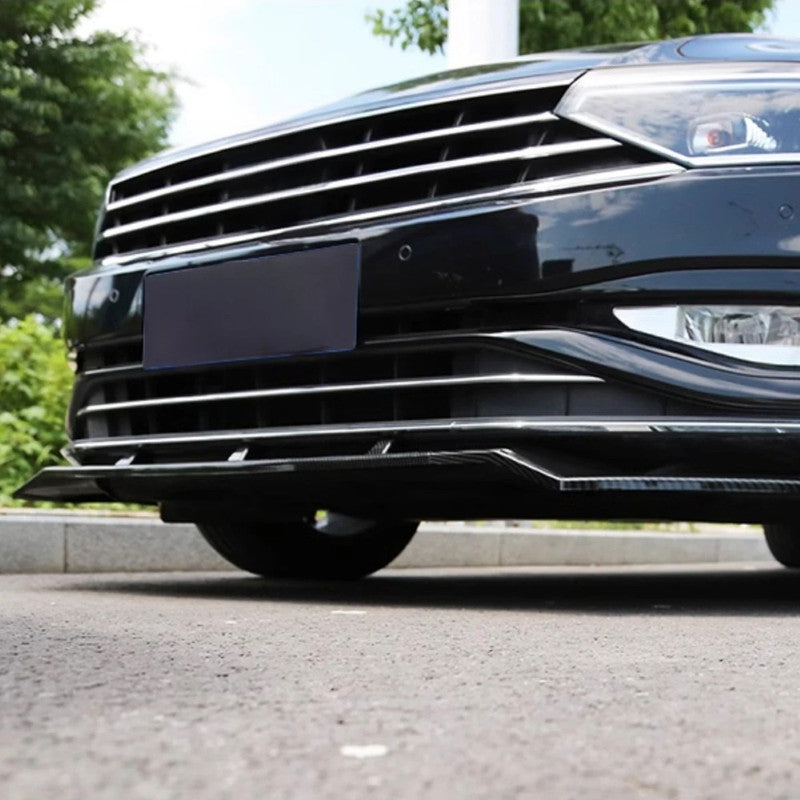 Car Craft Compatible With Vw Volkswagen Passat B8 2016-2019 Upgrade Facelift Convert To B8 R Line Style Front Bumper Lip Splitter Skirts