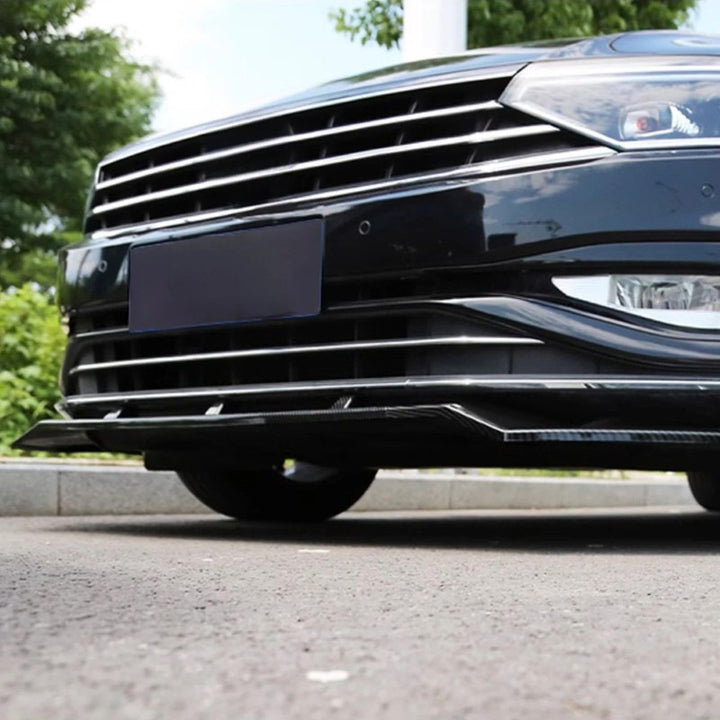 Car Craft Compatible With Vw Volkswagen Passat B8 2016-2019 Upgrade Facelift Convert To B8 R Line Style Front Bumper Lip Splitter Skirts