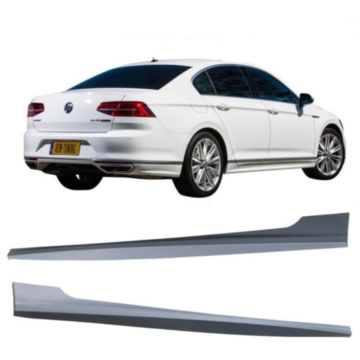 Car Craft Compatible With Vw Volkswagen Passat B8 2016-2019 R Line Style Side Skirt Splitter Running Board