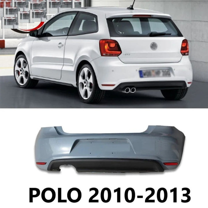 Car Craft Compatible With Vw Volkswagen Polo 2010-2013 Upgrade Facelift Convert To Gti Line Style Rear Bumper Bodykit