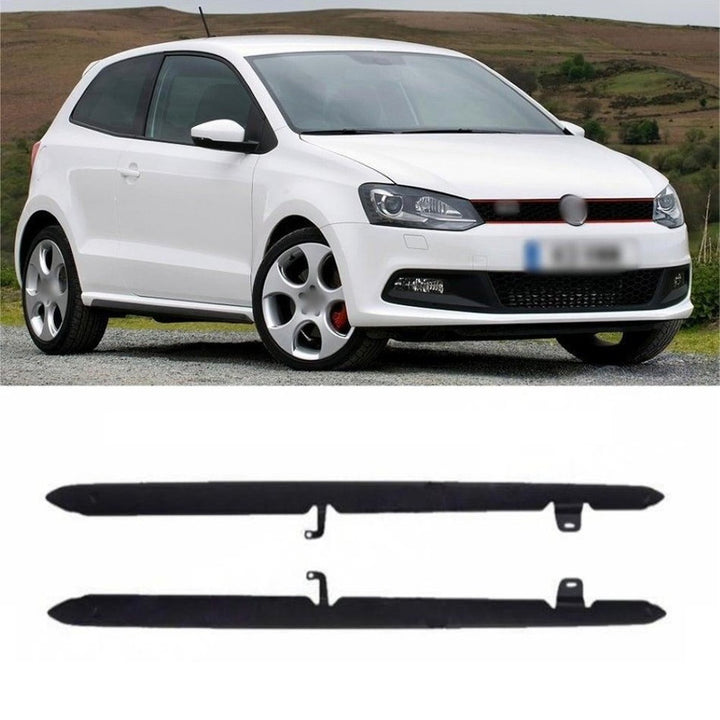 Car Craft Compatible With Vw Volkswagen Polo 2010-2024 Upgrade Facelift Convert To Gti Line Style Side Skirt Splitter Running Board