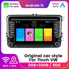 Car Craft Compatible With Volkswagen Polo Jetta Passat Golf 5 6 Cc Skoda Fabia Octavia Superb Android Multimedia Infotainment Touchscreen Dvd Player Wireless Carplay Android Auto 2gb +32gb 7 Inch CC-7303