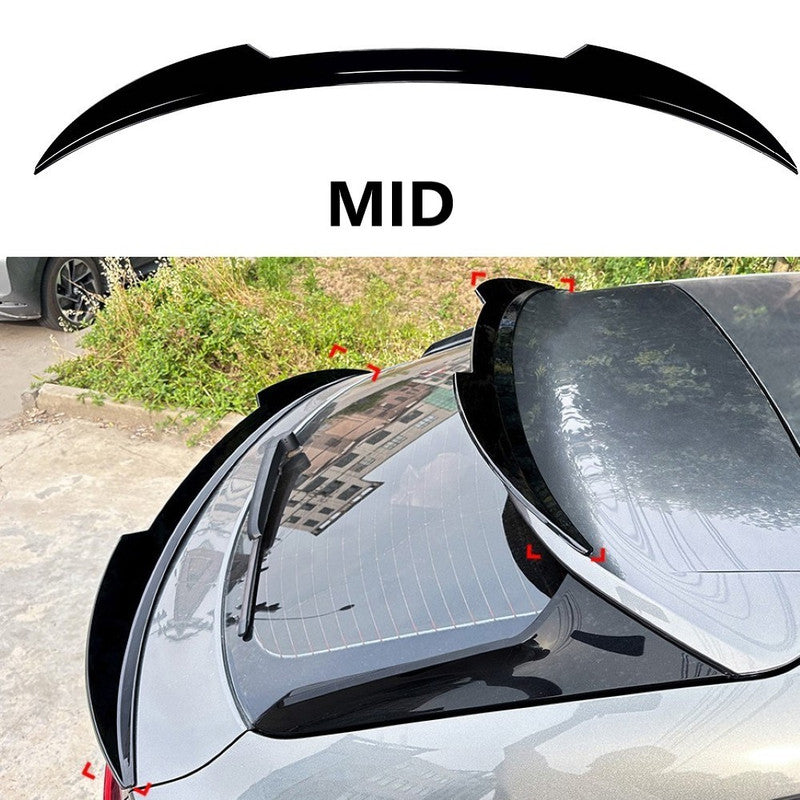 Car Craft Compatible With Audi Q3 F3 Coupe 2019-2024 Rear Mid Boot Trunk Wing Lip Spoiler Carbon Fiber Look Zst-778 Cf Usa