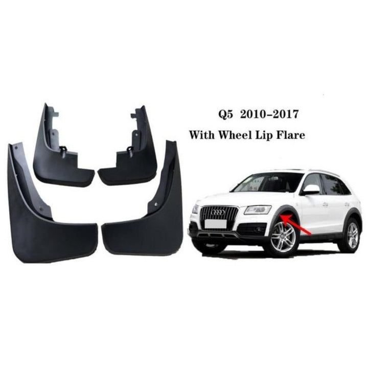 Car Craft Compatible With Audi Q5 2010-2017 With Wheel Lip Flare Car Tyre Mudflaps Mud Flap Mud Guard Fender Splash Guard Au2010 CC-7400 - CAR CRAFT INDIA