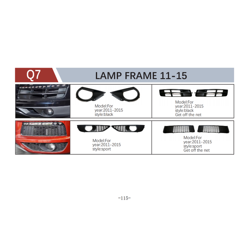 Car Craft Compatible With Audi Q7 2010 - 2014 Fog Lamp