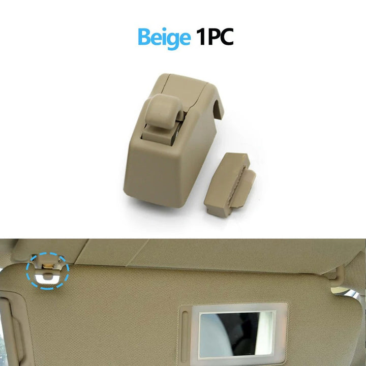 Car Craft Compatible With Audi Q7 2006-2014 Volkswagen Vw Touareg 2011-2018 Porsche Cayenne 2011-2018 Sun Shade Visor Fixing Buckle Retainer Sun Visor Clip Hook Bracket 95873155100az2-1 Dark Beige CC-7824