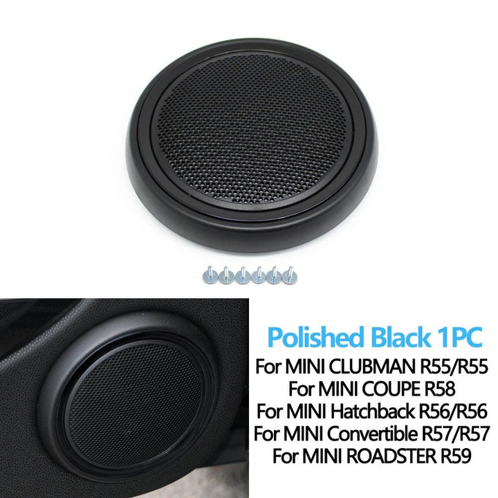 Car Craft Compatible With Mini Cooper Clubman R55 08-14 R58 12-15 R56 07-14 R57 09-15 R59 12-14 R56 N 09-13 Car Front Door Woofer Speaker Grill Cover 51412756567 Piano Black