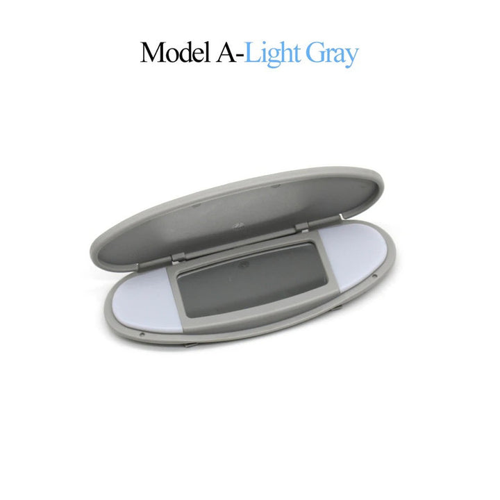 Car Craft Compatible With Bmw Mini R55 R56 2006-2013 Jcw R55 2010-2013 Sun Shade Panel Sun Visor Makeup Cosmetic Mirror Cover 51167361864-1 Gray A