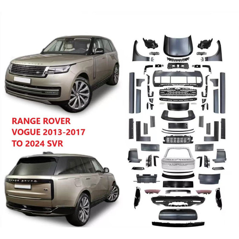 Car Craft Compatible With Range Land Rover Vogue 2014-2017 Upgrade Facelift Convert To 2024 Svr Bodykit Bumper Headlight Taillight Hood Pop Up Handle Fender - CAR CRAFT INDIA