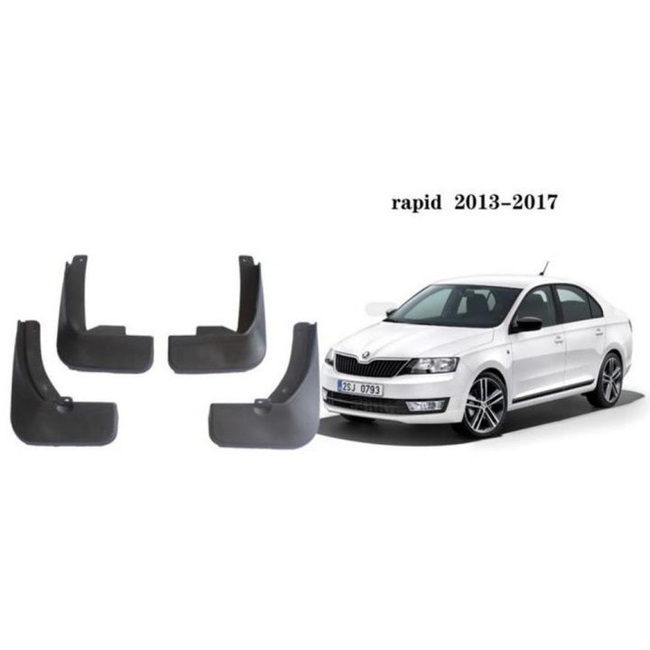 Car Craft Compatible With Skoda Rapid 2012-2017 Car Tyre Mudflaps Mud Flap Mud Guard Fender Splash Guard Sk1010 CC-7525 - CAR CRAFT INDIA
