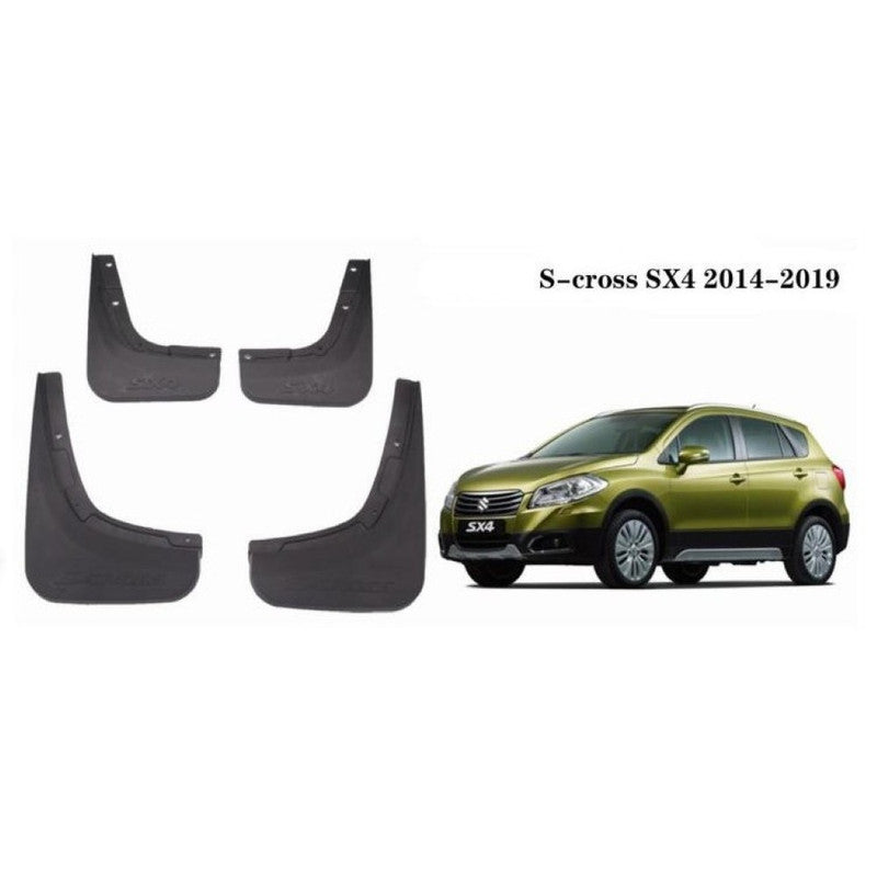 Car Craft Compatible With Maruti Suzuki S Cross Sx4 2014-2019 Car Tyre Mudflaps Mud Flap Mud Guard Fender Splash Guard Lm2003 CC-7363 - CAR CRAFT INDIA