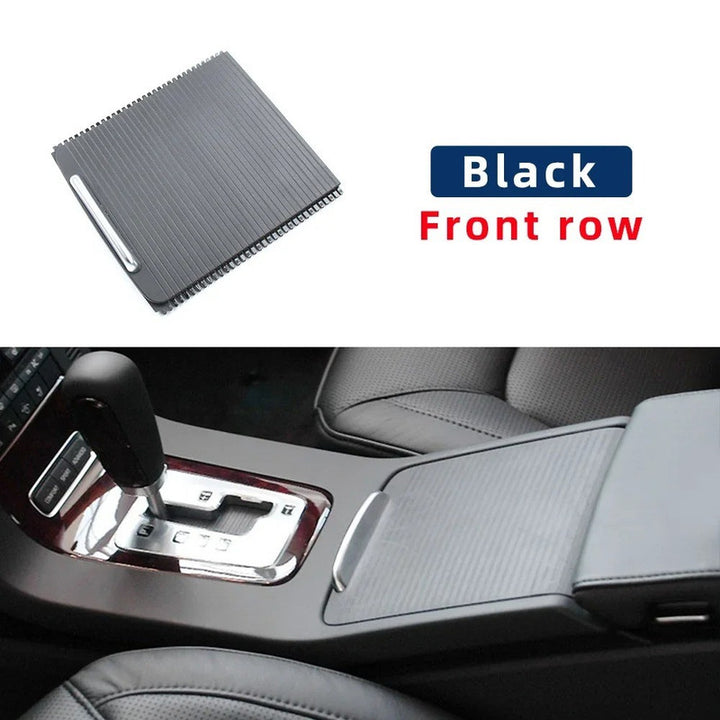Car Craft Compatible With Volvo S80 2006-2015 Xc70 2006-2014 V70 2007-2014 Car Center Console Cup Drink Holder Sliding Tray Cover 39870904 Black Front CC-9012