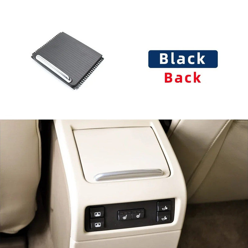 Car Craft Compatible With Volvo S80 2006-2015 Car Center Console Cup Drink Holder Sliding Tray Cover 39861721 Black Rear CC-9014