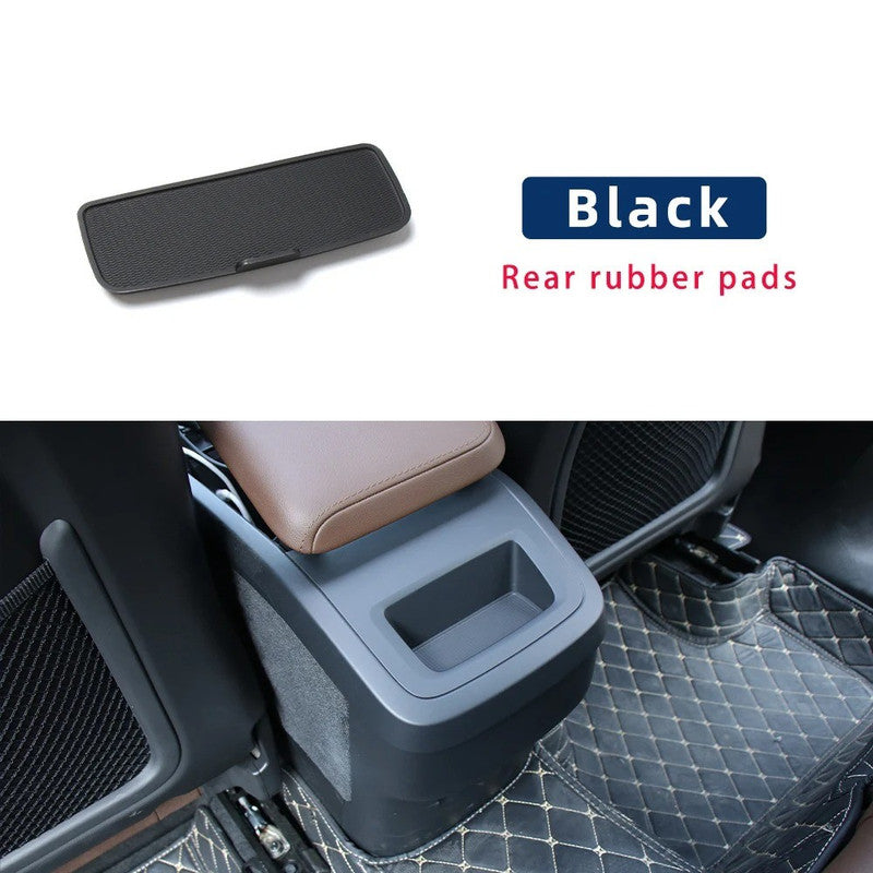 Car Craft Compatible With Volvo Xc90 2016-2025 Xc60 2018-2025 V90 2017-2025 V60 2019-2025 S90 2017-2025 Rear Storage Box Assembly Armrest Box Water Cup Holder Rubber Bottom Liner Pad 31389183 CC-8981