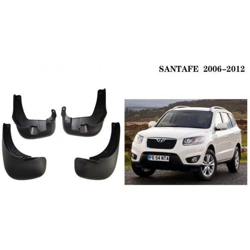 Car Craft Compatible With Hyundai Santfe 2006-2012 Car Tyre Mudflaps Mud Flap Mud Guard Fender Splash Guard Hy3008 CC-7582 - CAR CRAFT INDIA