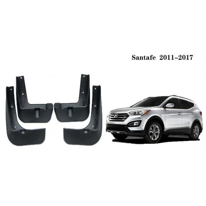 Car Craft Compatible With Hyundai Santfe 2011-2017 Car Tyre Mudflaps Mud Flap Mud Guard Fender Splash Guard Hy2009 CC-7581 - CAR CRAFT INDIA