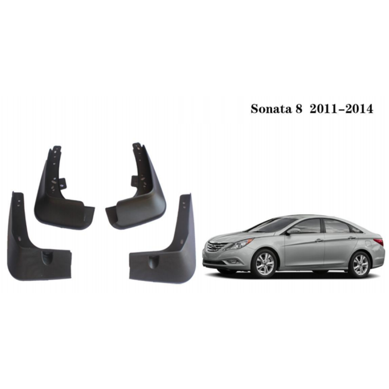 Car Craft Compatible With Hyundai Sonata 2011-2014 Car Tyre Mudflaps Mud Flap Mud Guard Fender Splash Guard Hy1020 CC-7575 - CAR CRAFT INDIA