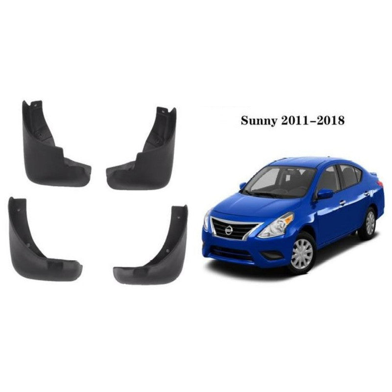 Car Craft Compatible With Nissan Sunny 2012-2016 Car Tyre Mudflaps Mud Flap Mud Guard Fender Splash Guard Sunny 2012-2016 Mudflap CC-7635 - CAR CRAFT INDIA