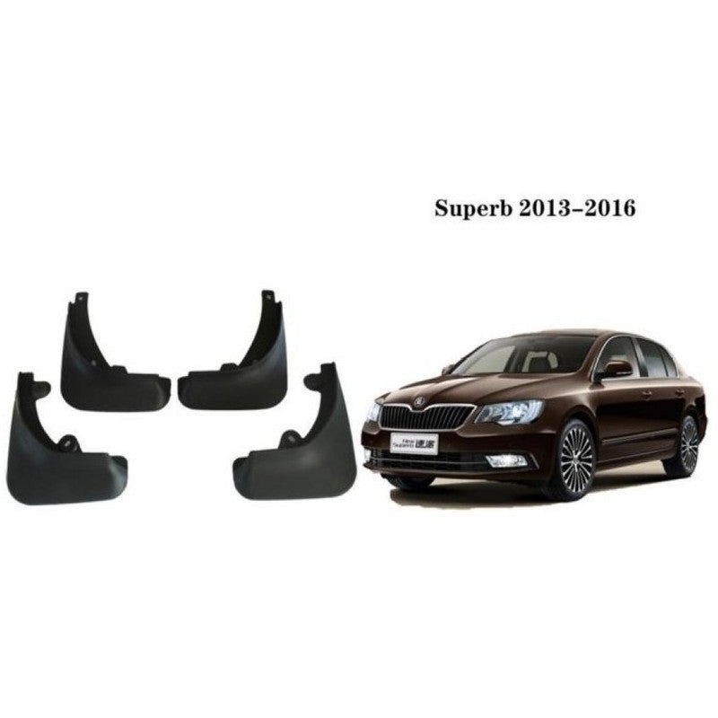Car Craft Compatible With Skoda Superb 2013-2016 Car Tyre Mudflaps Mud Flap Mud Guard Fender Splash Guard Sk1008 CC-7523 - CAR CRAFT INDIA
