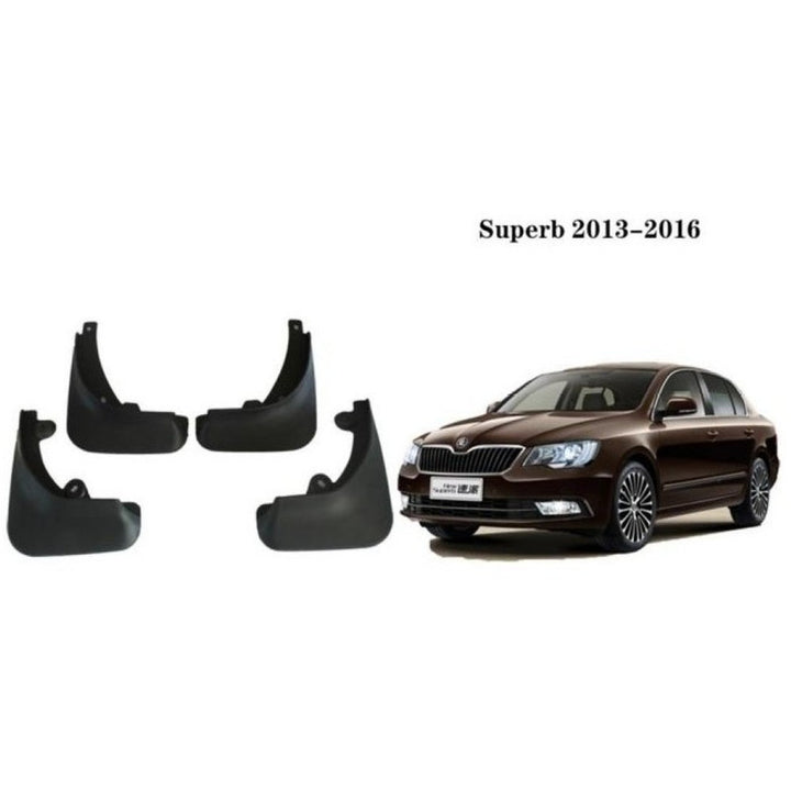 Car Craft Compatible With Skoda Superb 2013-2016 Car Tyre Mudflaps Mud Flap Mud Guard Fender Splash Guard Sk1008 CC-7523 - CAR CRAFT INDIA