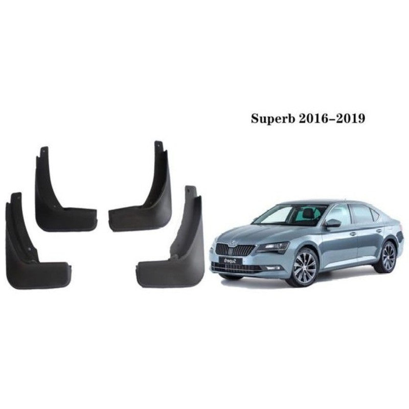 Car Craft Compatible With Skoda Superb 2016-2019 Car Tyre Mudflaps Mud Flap Mud Guard Fender Splash Guard Sk1009 CC-7524 - CAR CRAFT INDIA