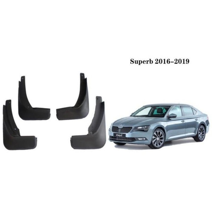 Car Craft Compatible With Skoda Superb 2016-2019 Car Tyre Mudflaps Mud Flap Mud Guard Fender Splash Guard Sk1009 CC-7524 - CAR CRAFT INDIA