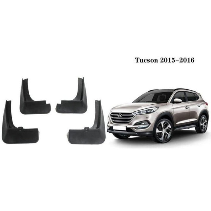 Car Craft Compatible With Hyundai Tucson 2015-2016 Car Tyre Mudflaps Mud Flap Mud Guard Fender Splash Guard Hy2003 CC-7576 - CAR CRAFT INDIA