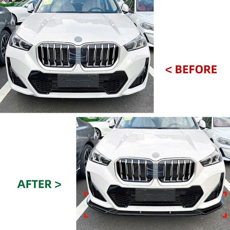 Car Craft Compatible With Bmw X1 U11 2023+ Front Bumper Lip Splitter Skirst Carbon Fiber Look Zst-522 Cf