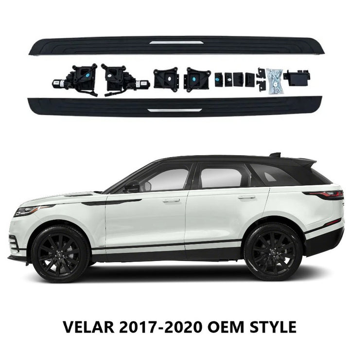 Car Craft Compatible With Land Range Rover Velar 2017-2020 Automatic Deployable Electric Side Step Retractable Ladder Pedal Running Boards Side Step Oem Style Ps-lr052